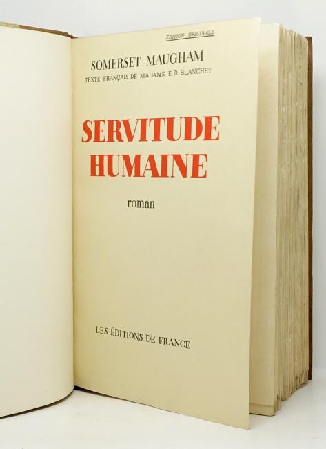 Servitude humaine. Texte franais de Madame E. R. Blanchet