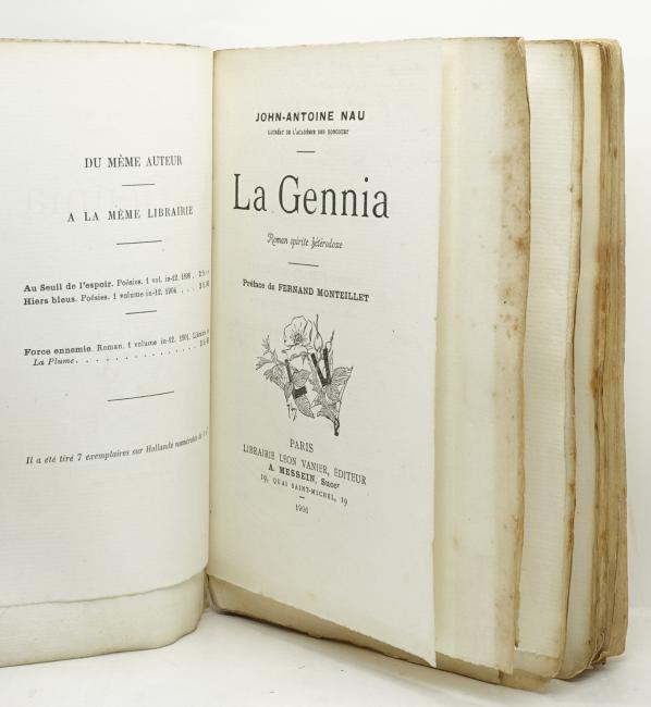 La Gennia. Roman spirite htrodoxe. Prface de Fernand Monteillet