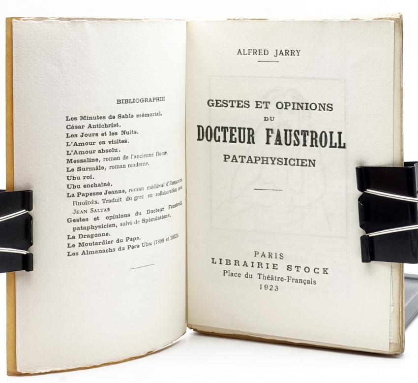 Gestes et Opinions du Docteur Faustroll, Pataphysicien