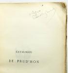 Catalogue raisonn de Luvre peint, dessin et grav de P. P. Prudhon